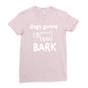 the janoskians dogs gonna bark Ladies Fitted T-Shirt