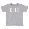 elle white logo Toddler T-shirt