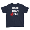 avengers more than a fan white logo Youth Tee