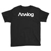 analog white logo Youth Tee
