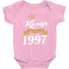kings are born in 1997 Baby Onesie