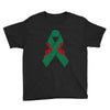 liver ribbon and rose Youth Tee