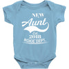 New Aunt 2018 Rokie Dept. Baby Onesie
