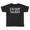 i love my soldier navy camouflage Toddler T-shirt