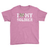 i love my soldier hunter camouflage Youth Tee