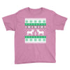 reindeer christmas ugly sweater Youth Tee