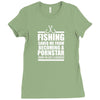 fishing t shirt funny fishing Ladies Fitted T-Shirt