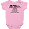 Smartass December Girl Baby Onesie