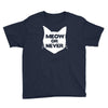 meow or never cat Youth Tee