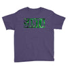 santa green glitter Youth Tee