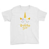 birthday unicorn girl Youth Tee