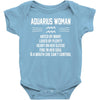 Aquarius Woman Baby Onesie