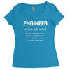 definition of engineer Women's Triblend Scoop T-shirt