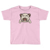 cute pug dog Toddler T-shirt