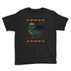 ugly dinosaur merry christmas Youth Tee