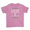 Love Actually Is All Around Ugly Christmas for dark Youth Tee
