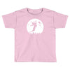 skiier moon moonlight silhouett Toddler T-shirt