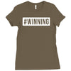 #winning printed Ladies Fitted T-Shirt