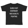surely not everybody was kung fu fighting Toddler T-shirt