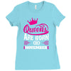 Queens Are Born in November Ladies Fitted T-Shirt