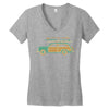 surf car Women's V-Neck T-Shirt