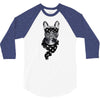 bull dog american falg 3/4 Sleeve Shirt