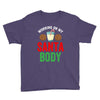 working on my santa body Youth Tee