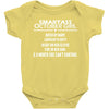 Smartass October Girl Baby Onesie