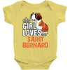 This Girl Loves Saint Bernard Baby Onesie