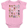 dabbing animals Baby Onesie