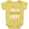 kings are born in 1997 Baby Onesie
