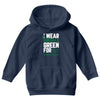 i wear emerald green for liver cancer awareness Youth Hoodie
