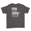 real men shoot raw Youth Tee