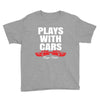 Plays With Cars Youth Tee