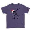 skeleton dabbing christmas Youth Tee