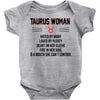 Taurus Woman Baby Onesie