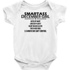 Smartass December Girl Baby Onesie