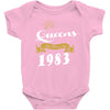 queens are born in 1983 Baby Onesie