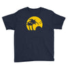 beach silhouette birds sand sunset Youth Tee