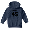 Trump 45 jersey number Youth Hoodie
