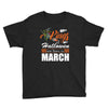 Halloween Kings Are Born In March Youth Tee