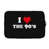 I Love 90's Laptop cover