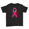 breast cancer pink ribbon Youth Tee