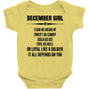 Super December Girl Baby Onesie