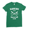 hawkins babysitting club indiana mike dustin eleven demogorgon strange Ladies Fitted T-Shirt