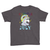 unicorns are born in july cute unicorn Youth Tee
