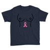 breast with pink ribbon Youth Tee