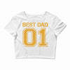 1 best dad Crop Top