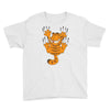 garfield scratching, ideal gift or birthday present funny Youth Tee