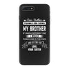 Dear Brother, Love, Your Sister iPhone 7 Plus Shell Case